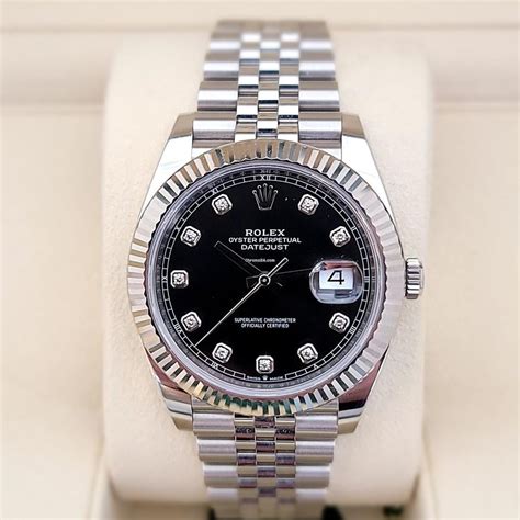 rolex jubilee diamond bezel black|Rolex datejust 41 price.